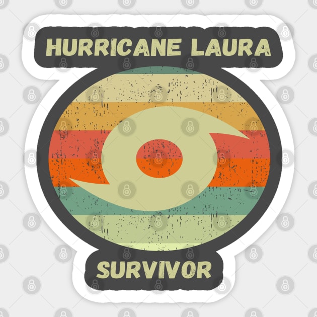 Hurricane Laura Survivor Sticker by Lone Wolf Works